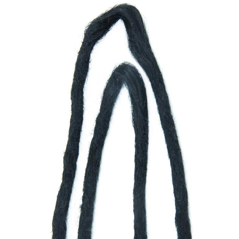 Dsoar Double Ended Dreadlocks Extensions Handmade Synthetic Dreads 20 Inch 10 Strands/Pack Crochet Braiding Hair (40 inch, 1#/Black Color) - Image 2